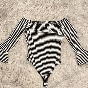 LA Hearts black and white bodysuit